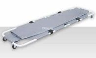 Επείγοντα αναδιπλούμενα κρεβάτια κηδειών για ασθενοφόρα με τροχούς χρώμα γκρι