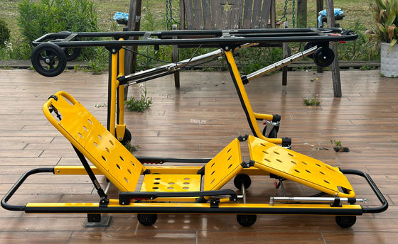 Πρώτη βοήθεια Αλουμινίου κράμα άσυλο φορείο με αναδιπλούμενο πόδι Μηχανική δομή και ρύθμιση ύψους