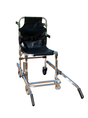 Τυλιζόμενο παχυνμένο αλουμινίου κράμα σκαλοπάτι με υφασμάτινο PVC 4 τροχούς και 6 λαβές