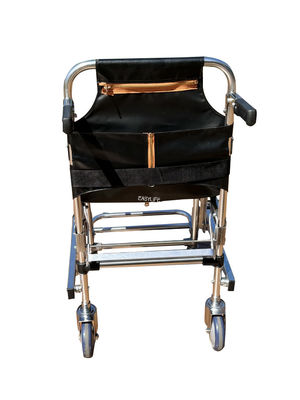 Τυλιζόμενο παχυνμένο αλουμινίου κράμα σκαλοπάτι με υφασμάτινο PVC 4 τροχούς και 6 λαβές