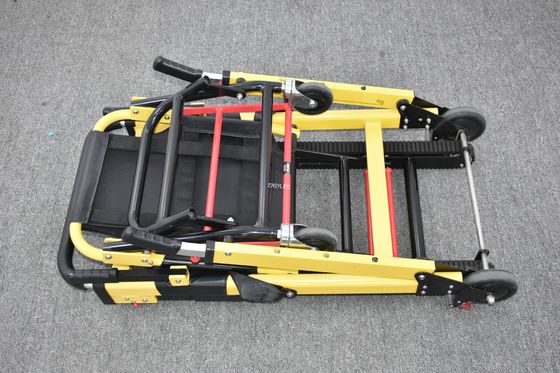 Αλουμινίου κράμα Εγχειριδίου Crawler τύπου Σκάλα Stretcher αναδιπλούμενο ελαφρύ για το νοσοκομείο μεταφορά ασθενών