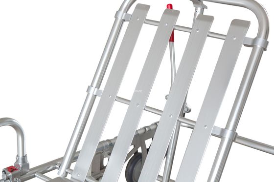 Ιατρική φόρτωση έκτακτης ανάγκης που διπλώνει το φορείο ασθενοφόρων με το κιγκλίδωμα κραμάτων αργιλίου