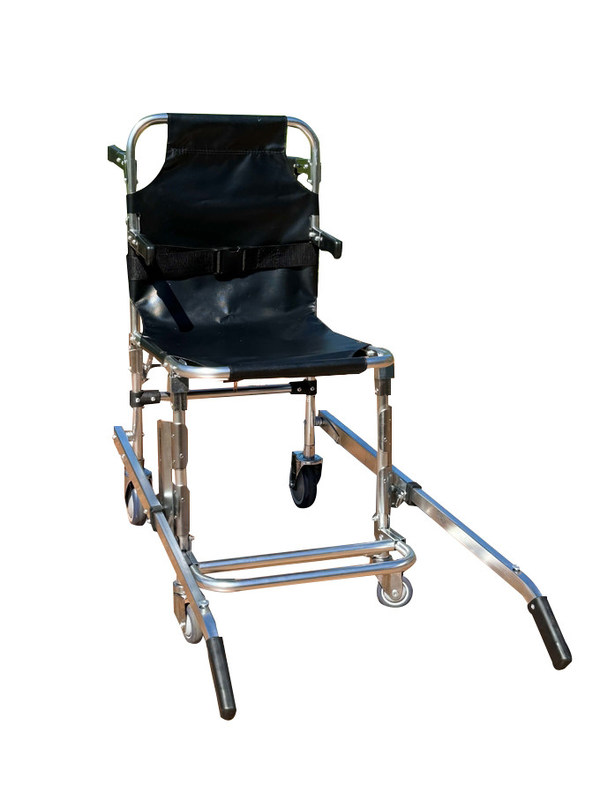 Τυλιζόμενο παχυνμένο αλουμινίου κράμα σκαλοπάτι με υφασμάτινο PVC 4 τροχούς και 6 λαβές