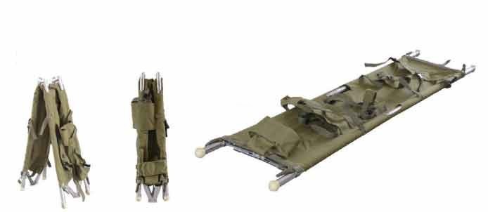 Κράμα αργιλίου PVC που διπλώνει το ιατρικό φορείο 208 X 55 X 13CM για το ασθενοφόρο 9 κλ