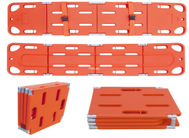 πίνακας σπονδυλικών στηλών 1.91M πτυσσόμενος, πλαστικό φορείο διάσωσης πυρκαγιάς, κολυμπώντας φορείο διάσωσης που διπλώνει τον πίνακα σπονδυλικών στηλών